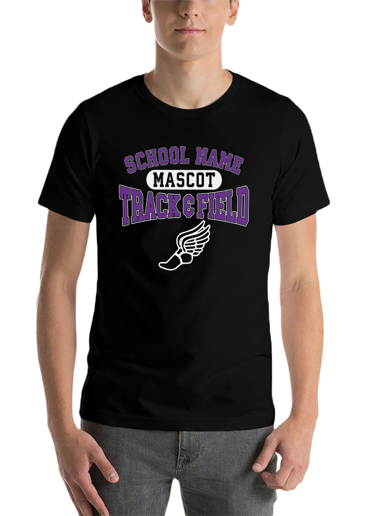 Track & Field T-Shirt - School Mascot Tee - 7
