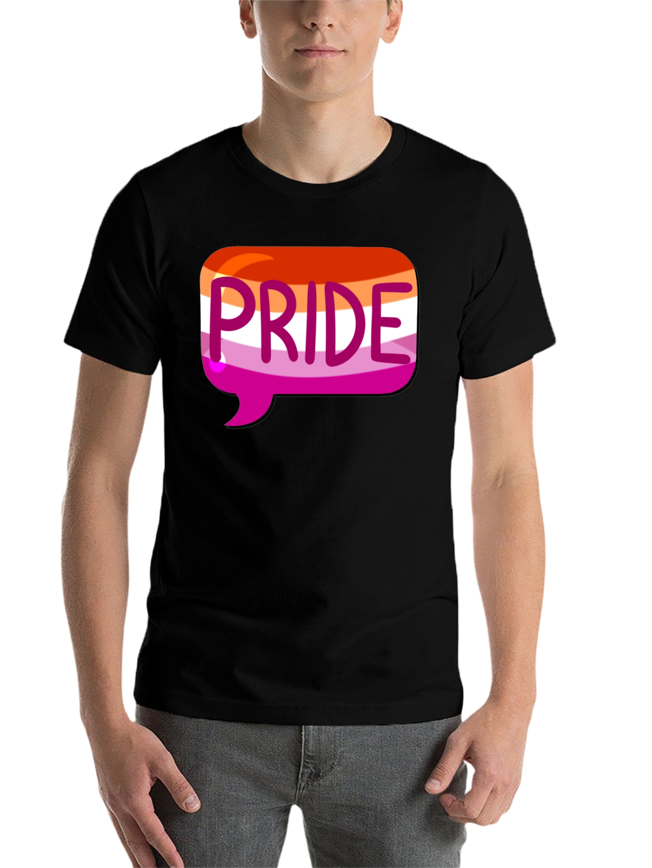 Black Pride Lesbian Flag T-Shirt view 7