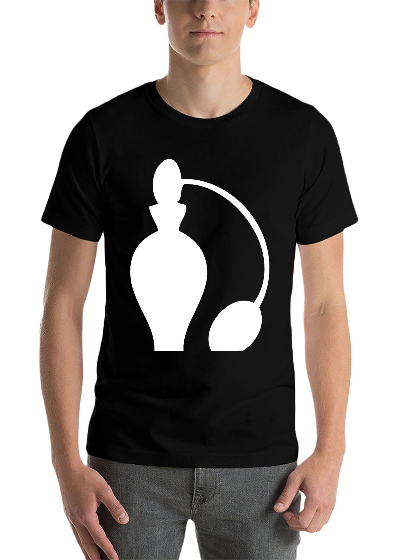 Black Perfume Atomizer Graphic Tee - Stylish Black T-Shirt view 7