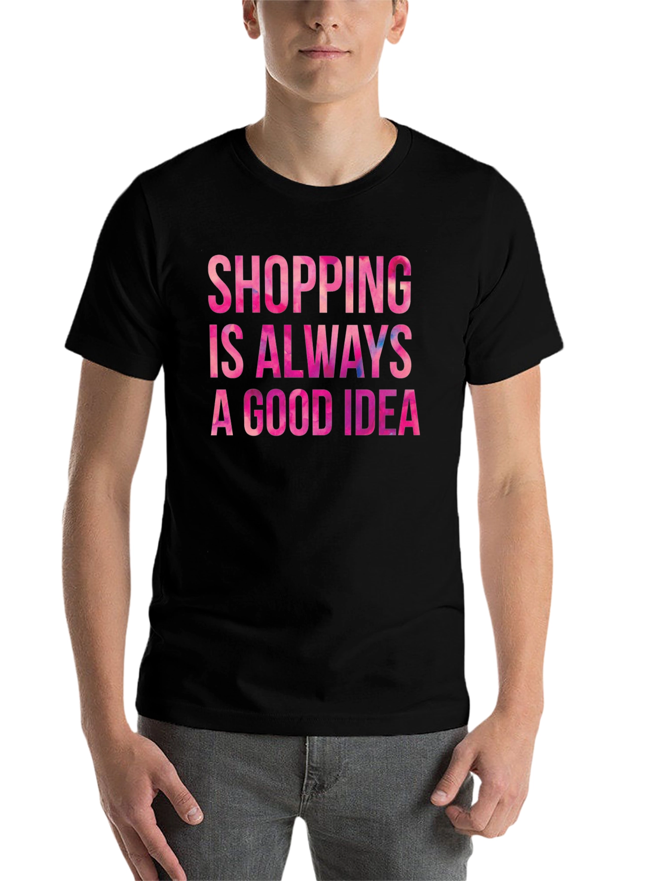 Black Shopping Is Always A Good Idea Black Tee view 7