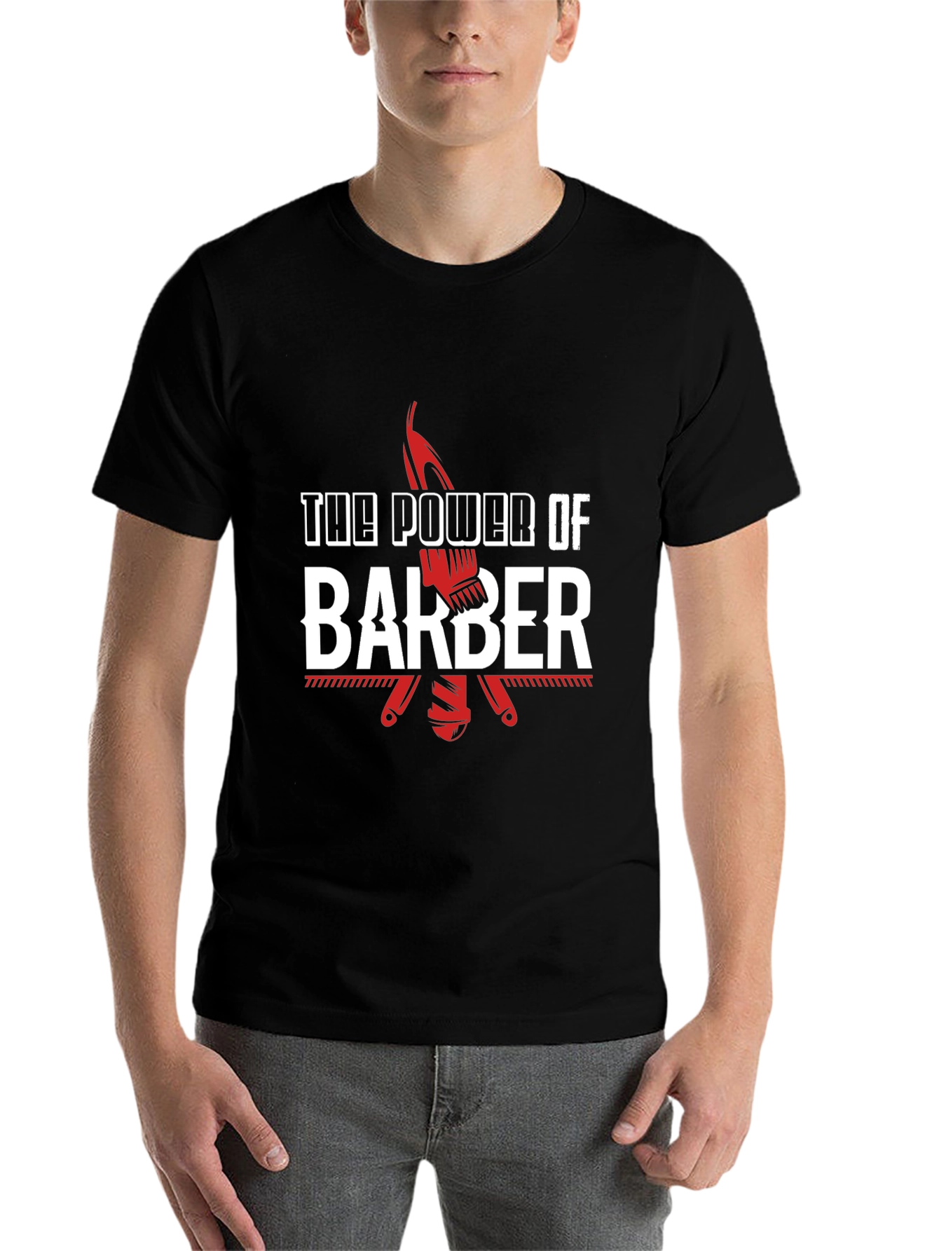 The Power of Barber T-Shirt - Stylish Graphic Tee - 7