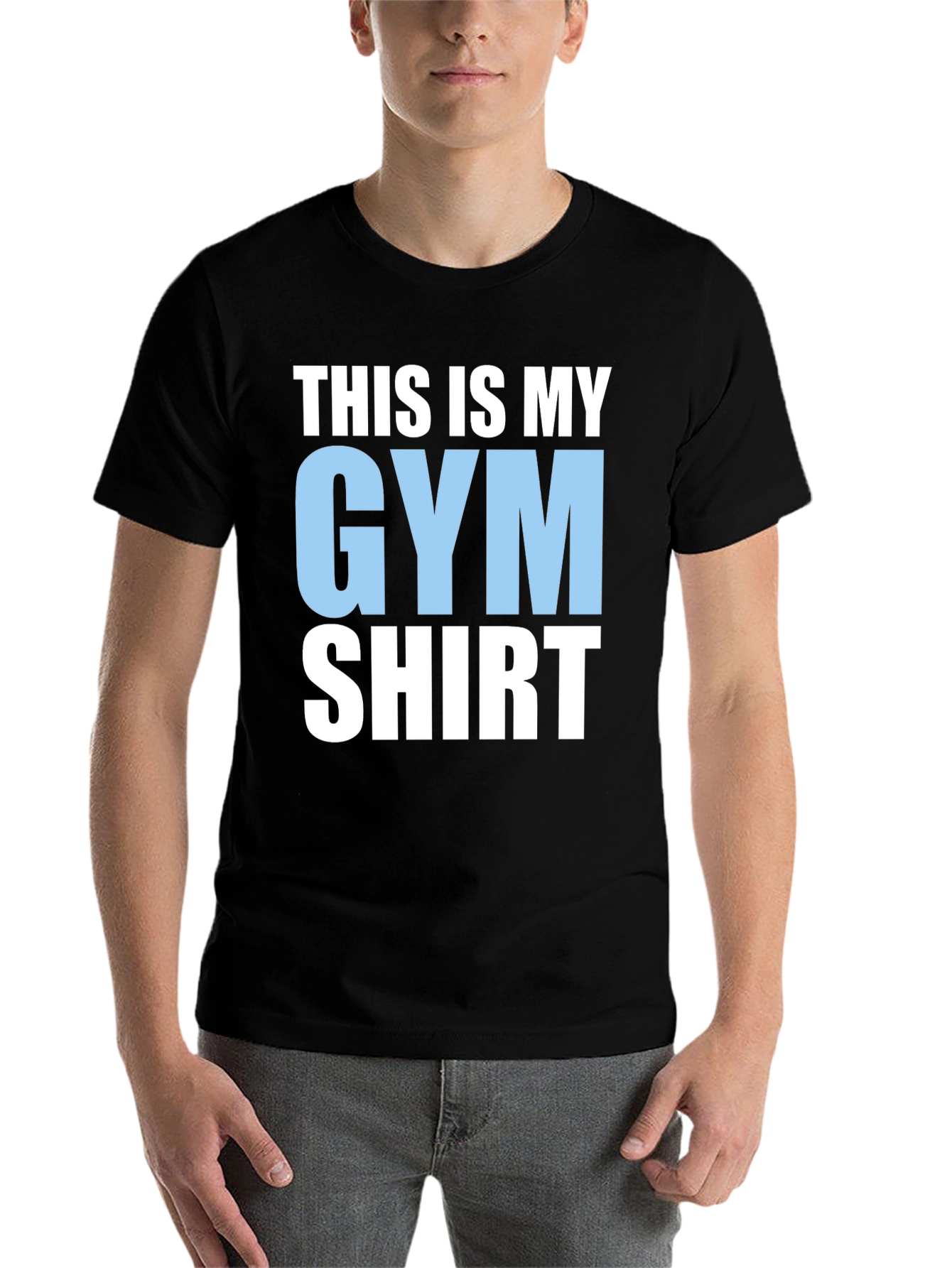 Black Gym Shirt: This Is My Gym Shirt view 7