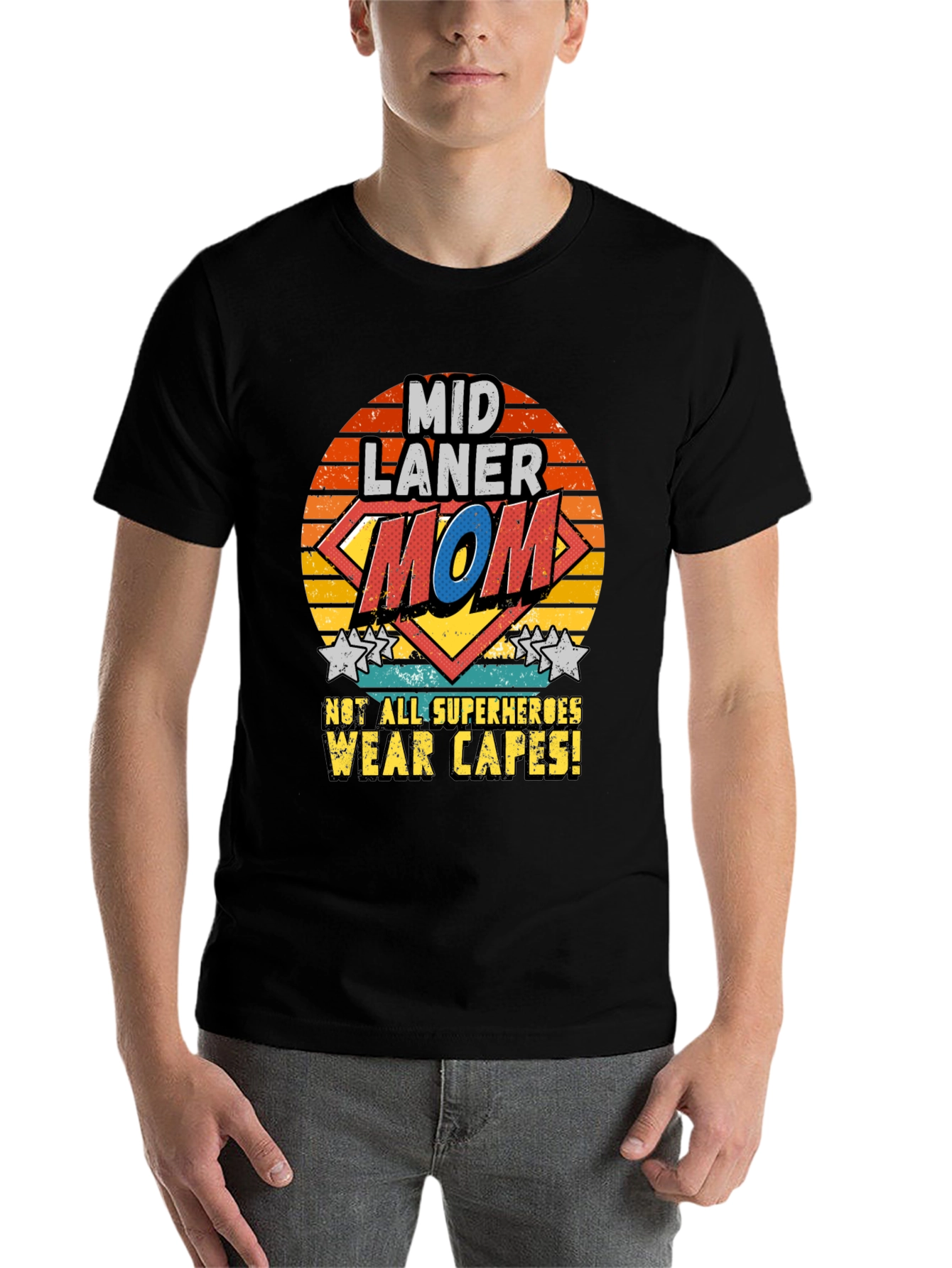 Mid Laner Mom T-Shirt - Super Hero Tee - 7