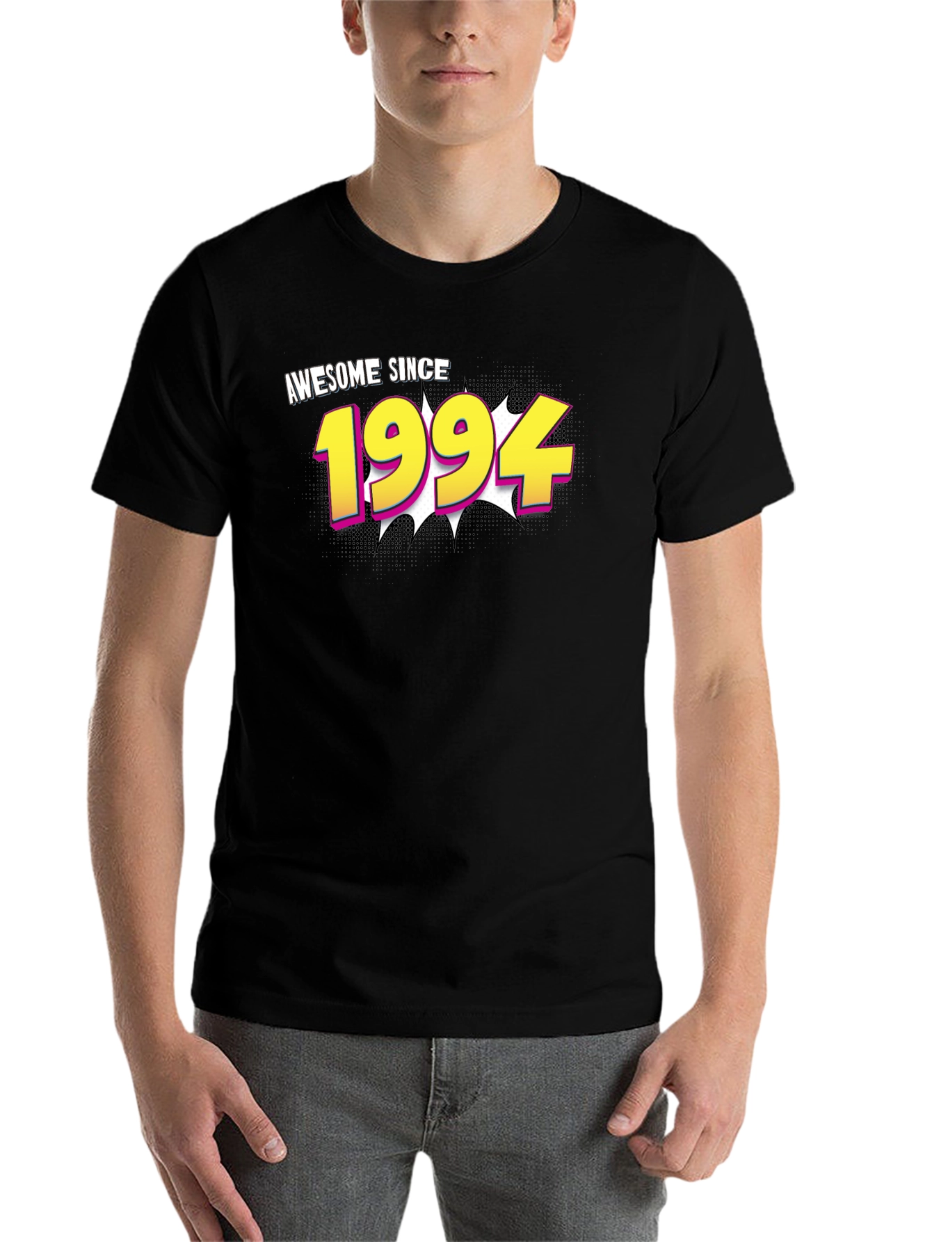 Black Awesome Since 1994 Black T-Shirt view 7