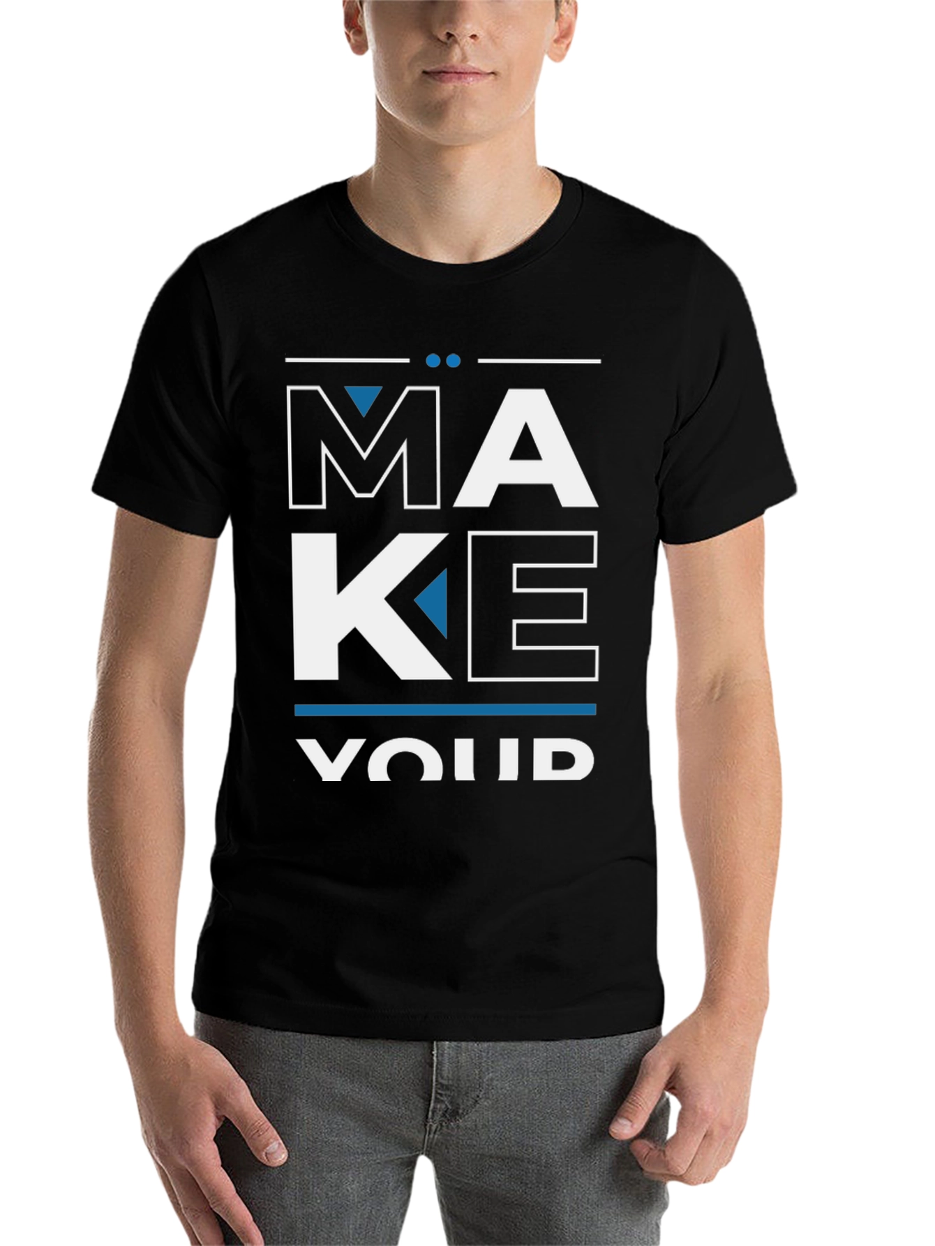 Black Make Your Mark Graphic Tee - Men's Black T-Shirt view 7