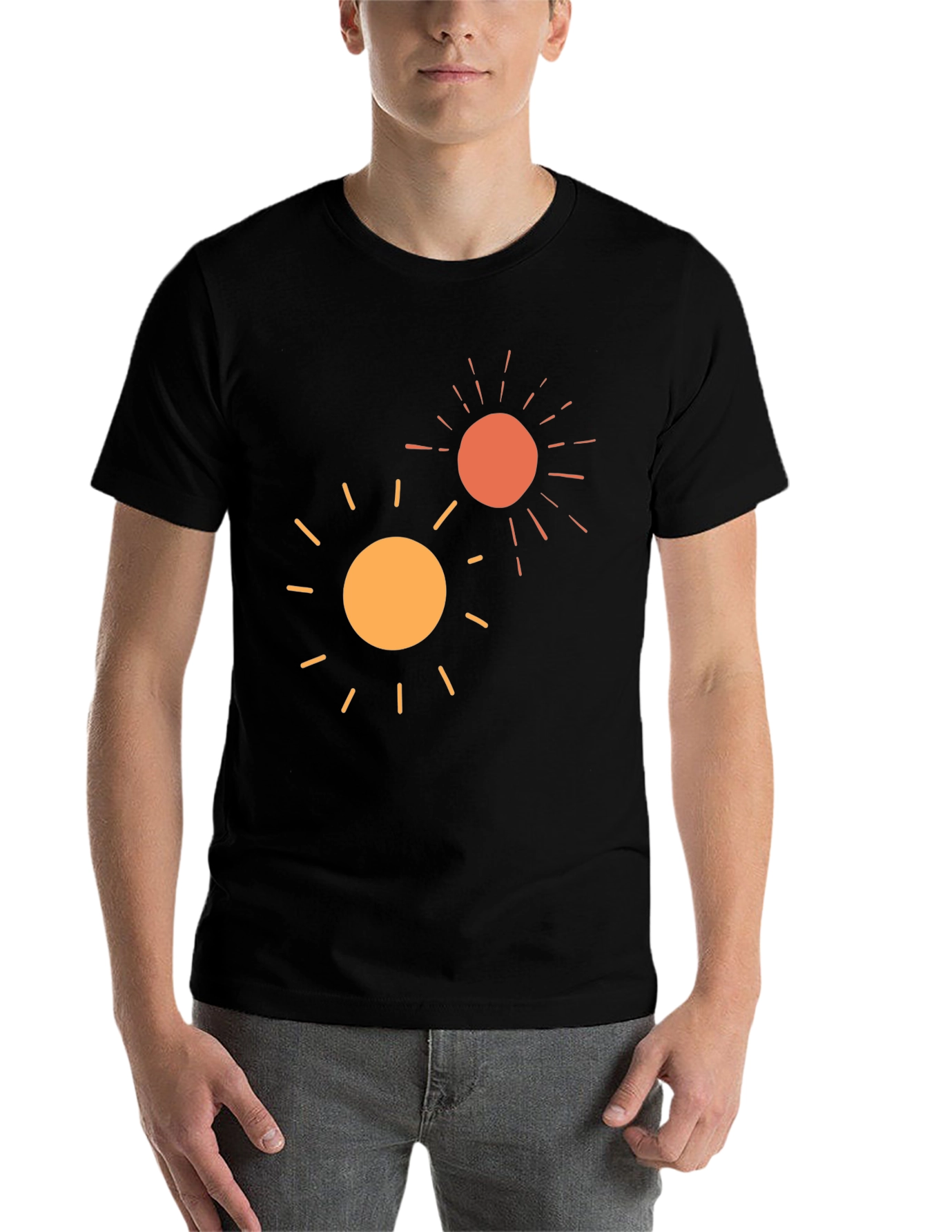 Black Sunshine Graphic Tee -  Soft Cotton Comfort view 7