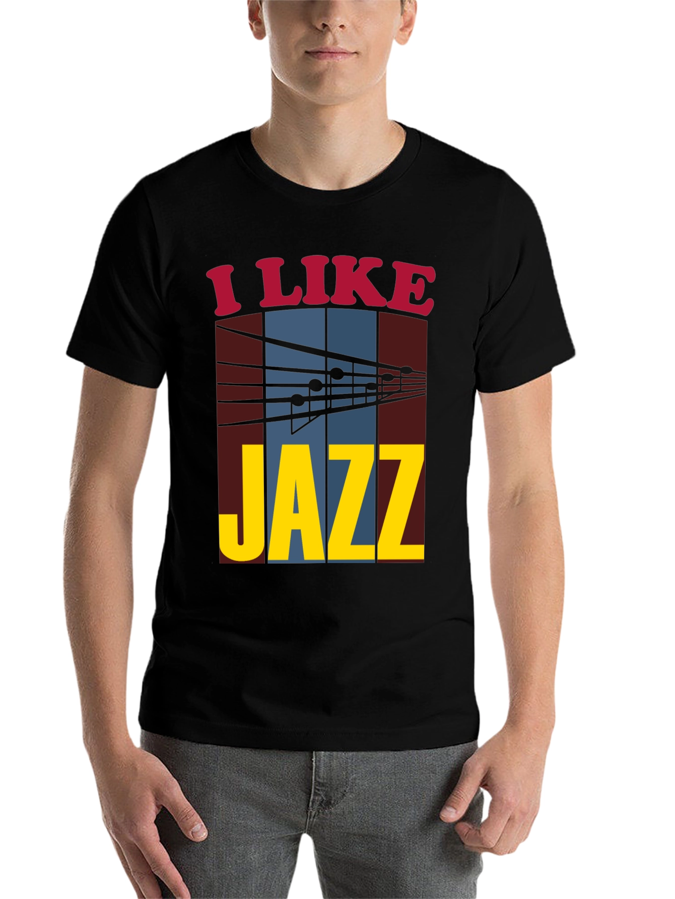 Black I Like Jazz Graphic Tee view 7
