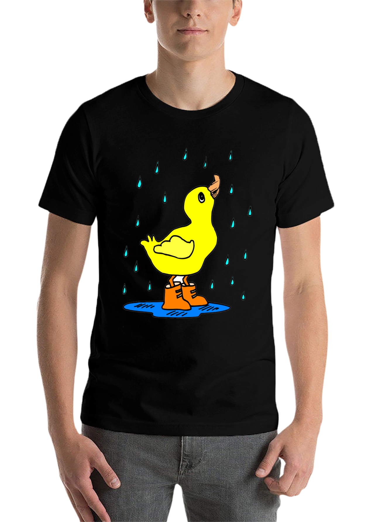 Black Duck in Boots Graphic Tee view 7