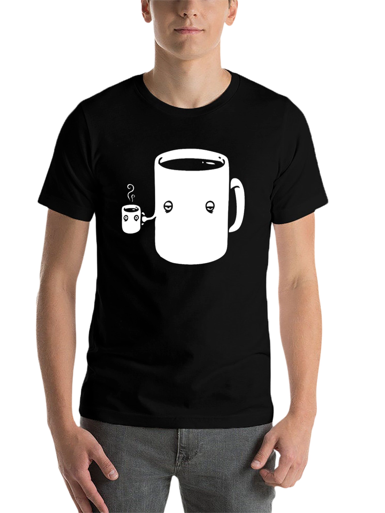 Black Funny Coffee Mug T-Shirt - Coffee Lover Gift view 7