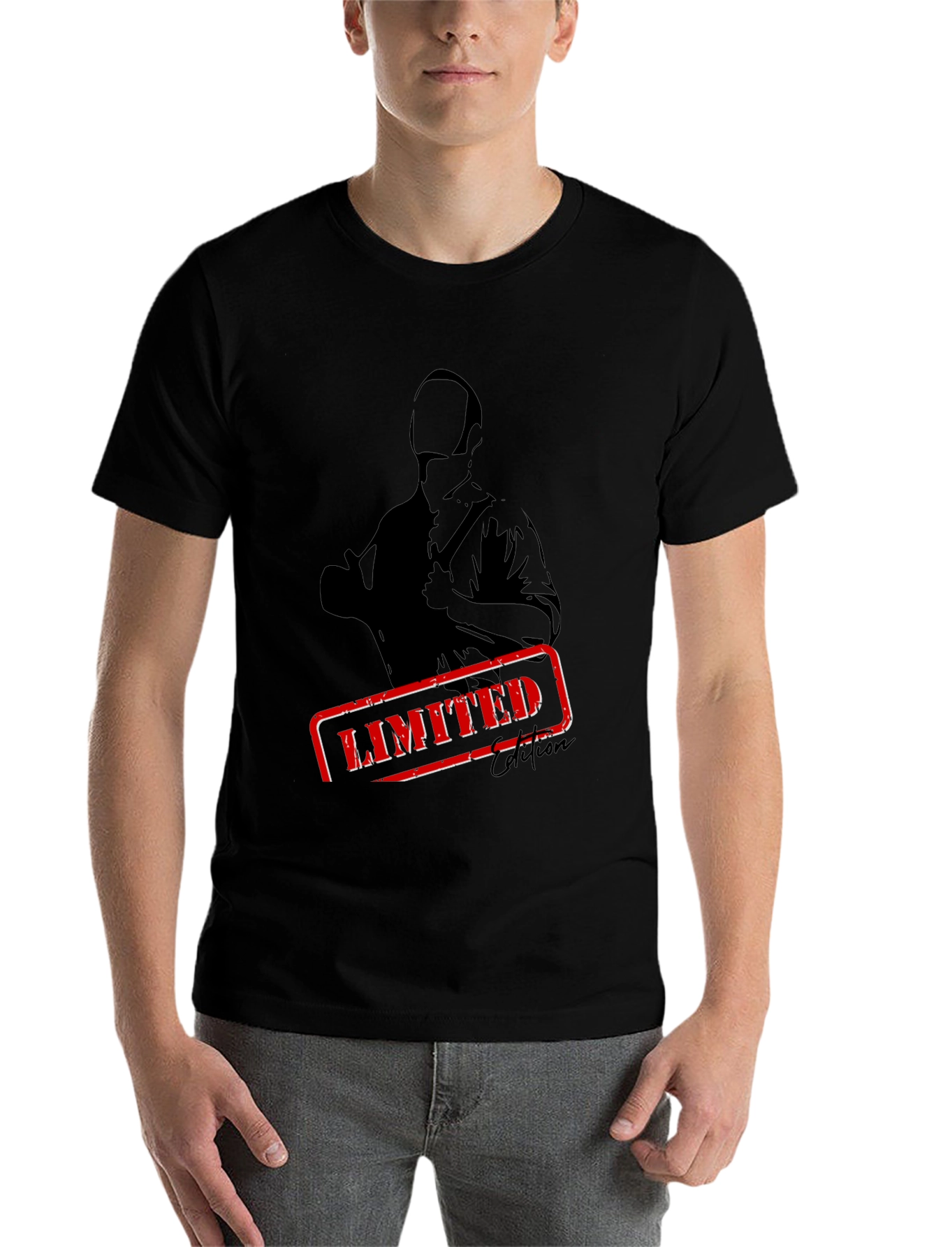 Black Limited Edition Graphic Print T-Shirt view 7