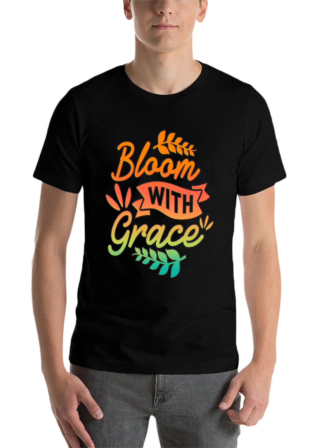Black Bloom With Grace Graphic Tee view 7
