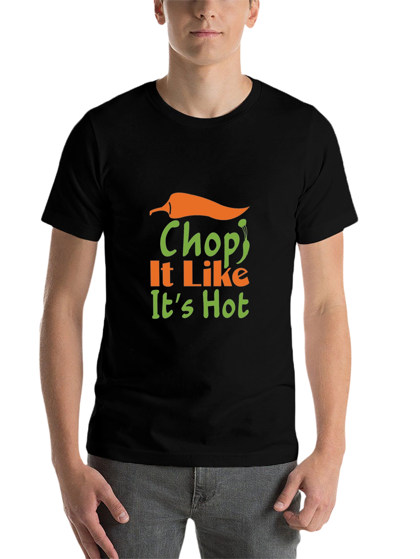 Black Chop It Like It's Hot Graphic T-Shirt view 7