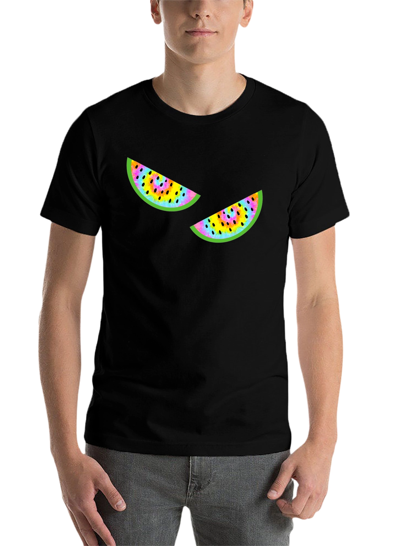 Black Watermelon Graphic Tee - Quirky Summer Style view 7