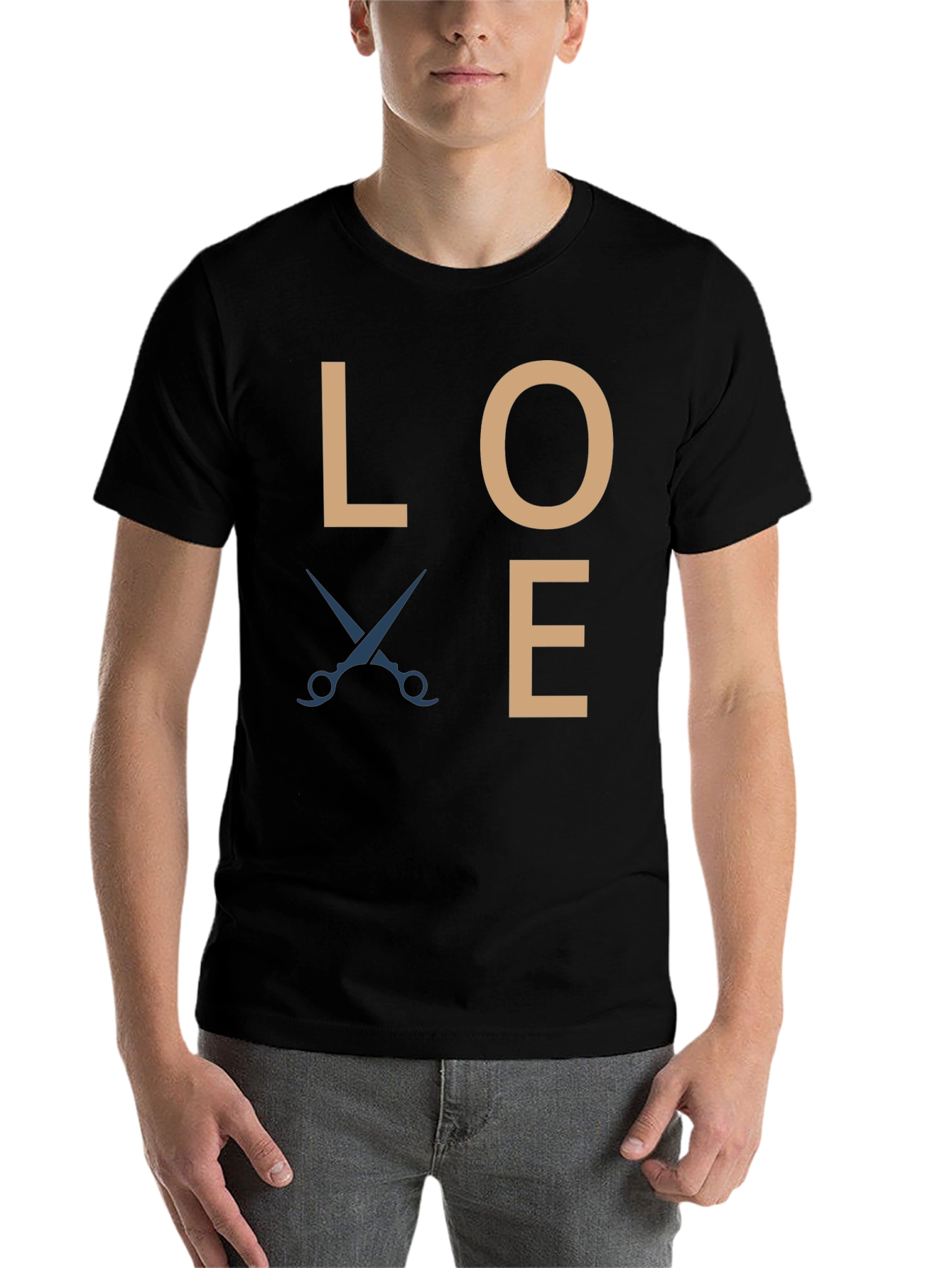 Black Love Hair Stylist T-Shirt - Barber Shop Tee view 7