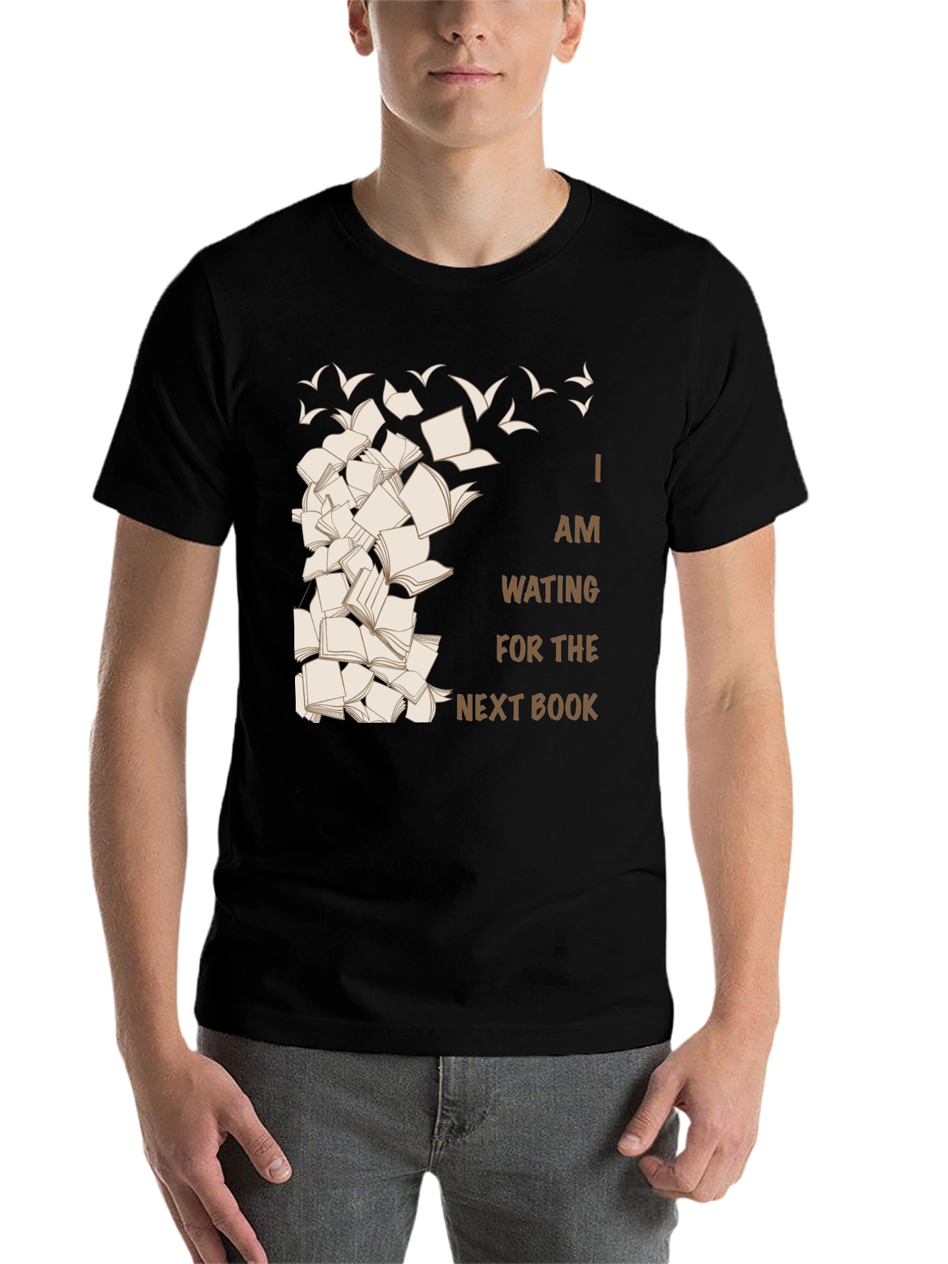 Black Book Lover's Tee: Waiting for the Next Book view 7