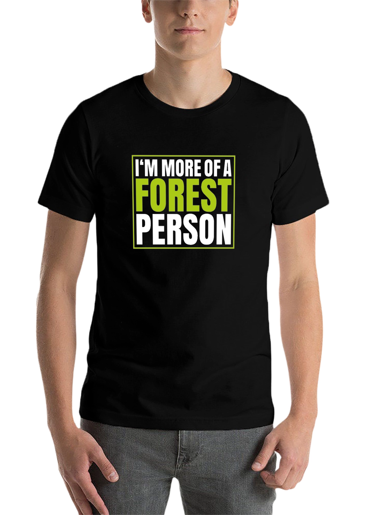 Black Forest Person Graphic T-Shirt - Nature Lover Tee view 7
