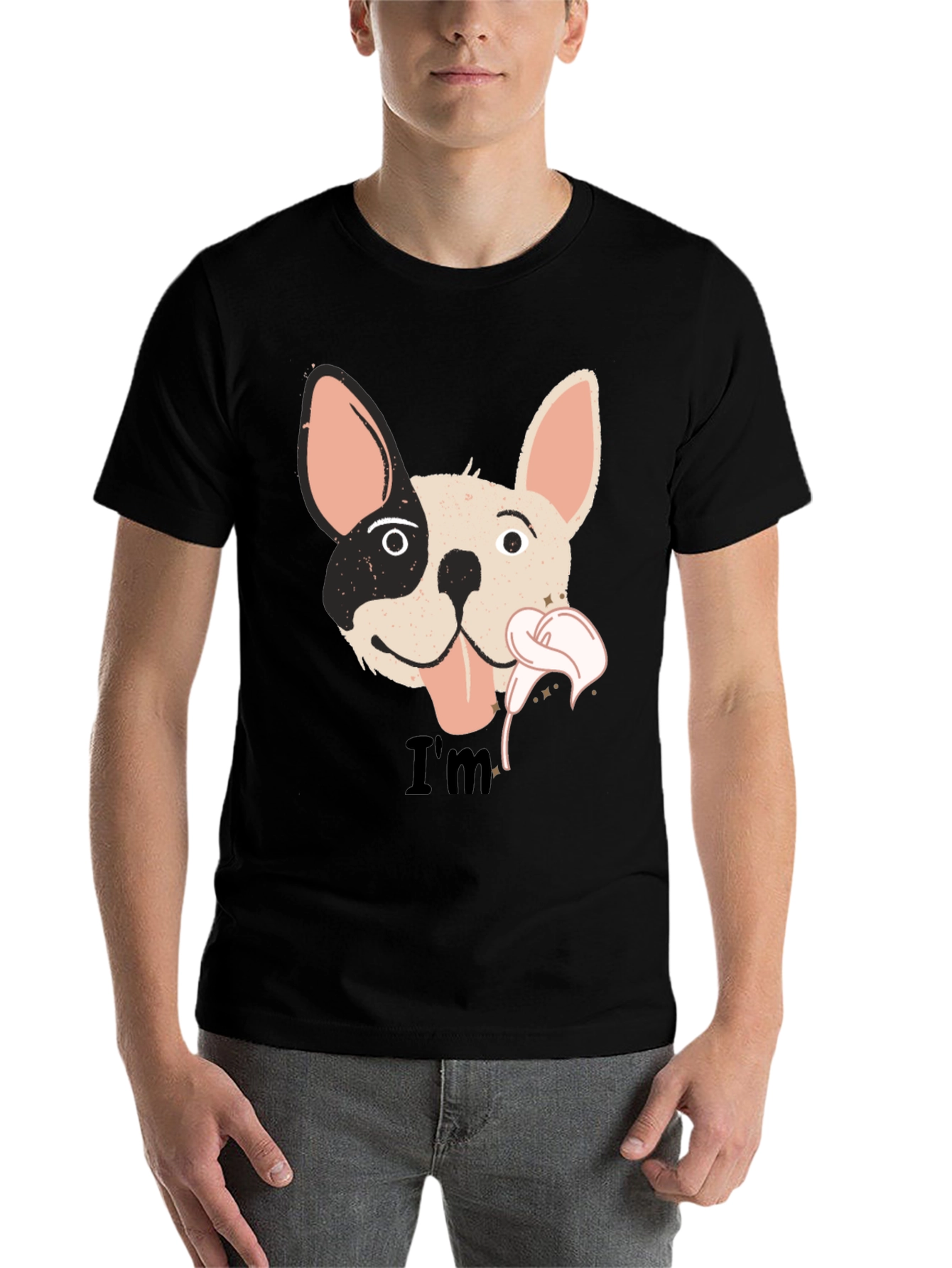 Black Dog Graphic Black T-Shirt view 7