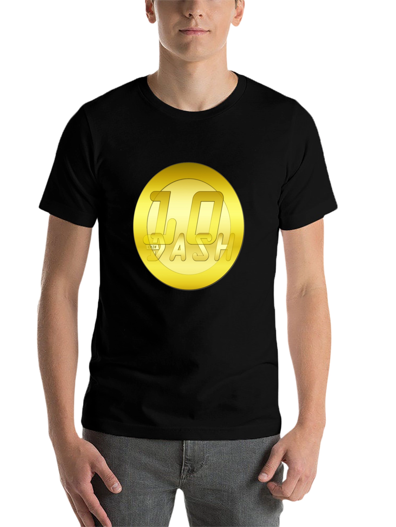 Black 10 Dash Coin T-Shirt - Crypto Currency Tee view 7