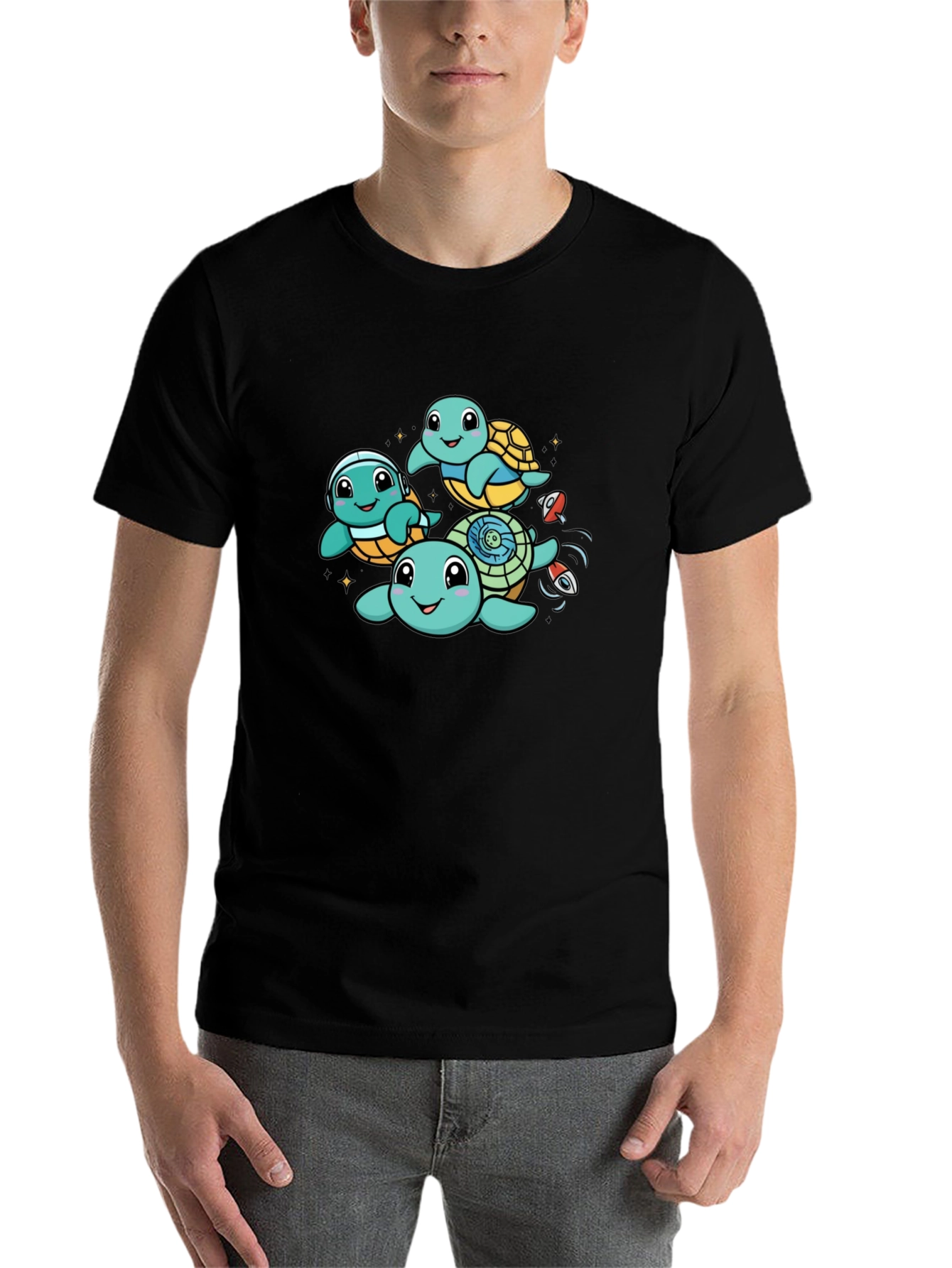 Black Turtle Space Adventure T-Shirt view 7