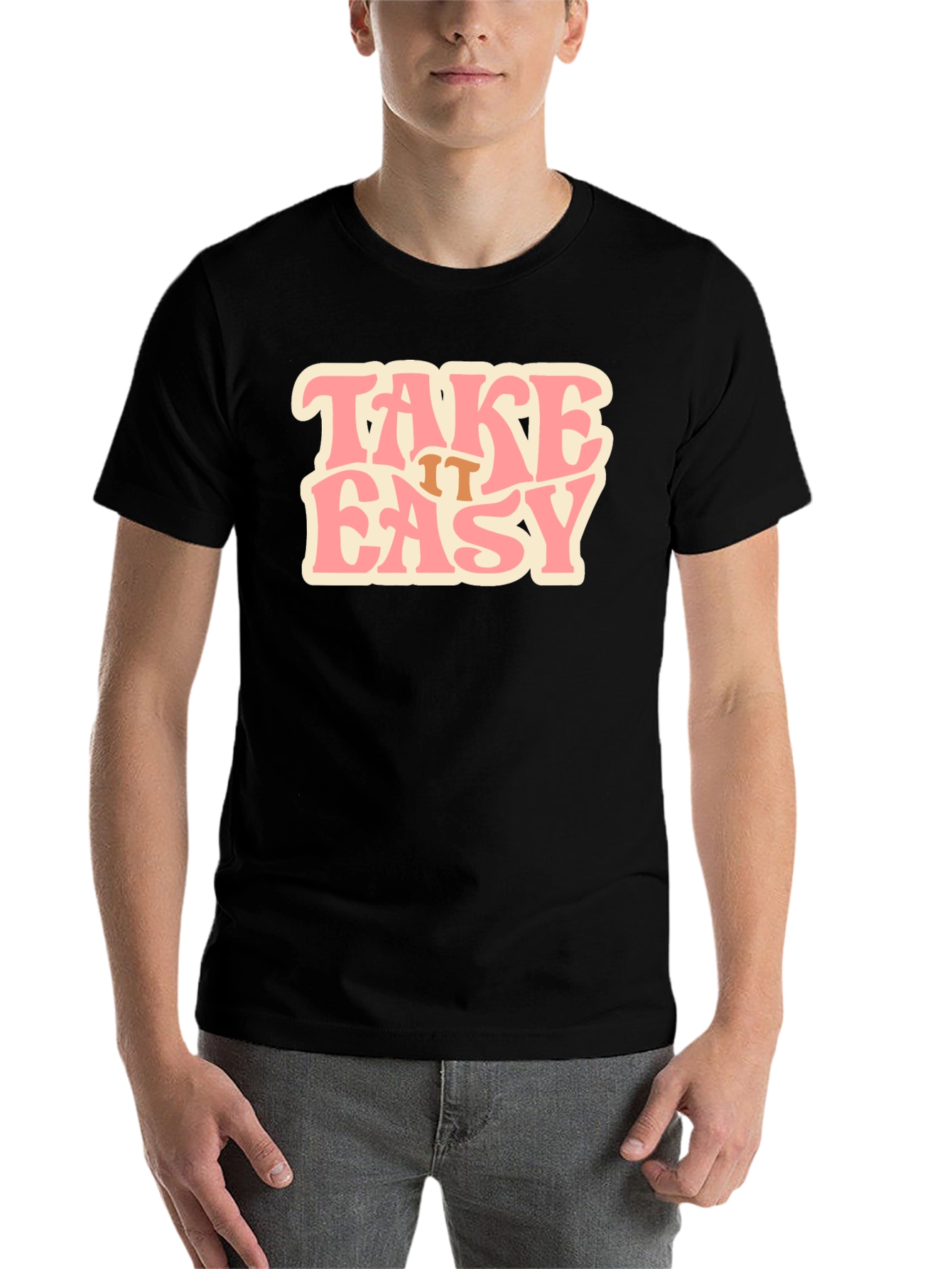 Black Take it Easy Black T-Shirt view 7