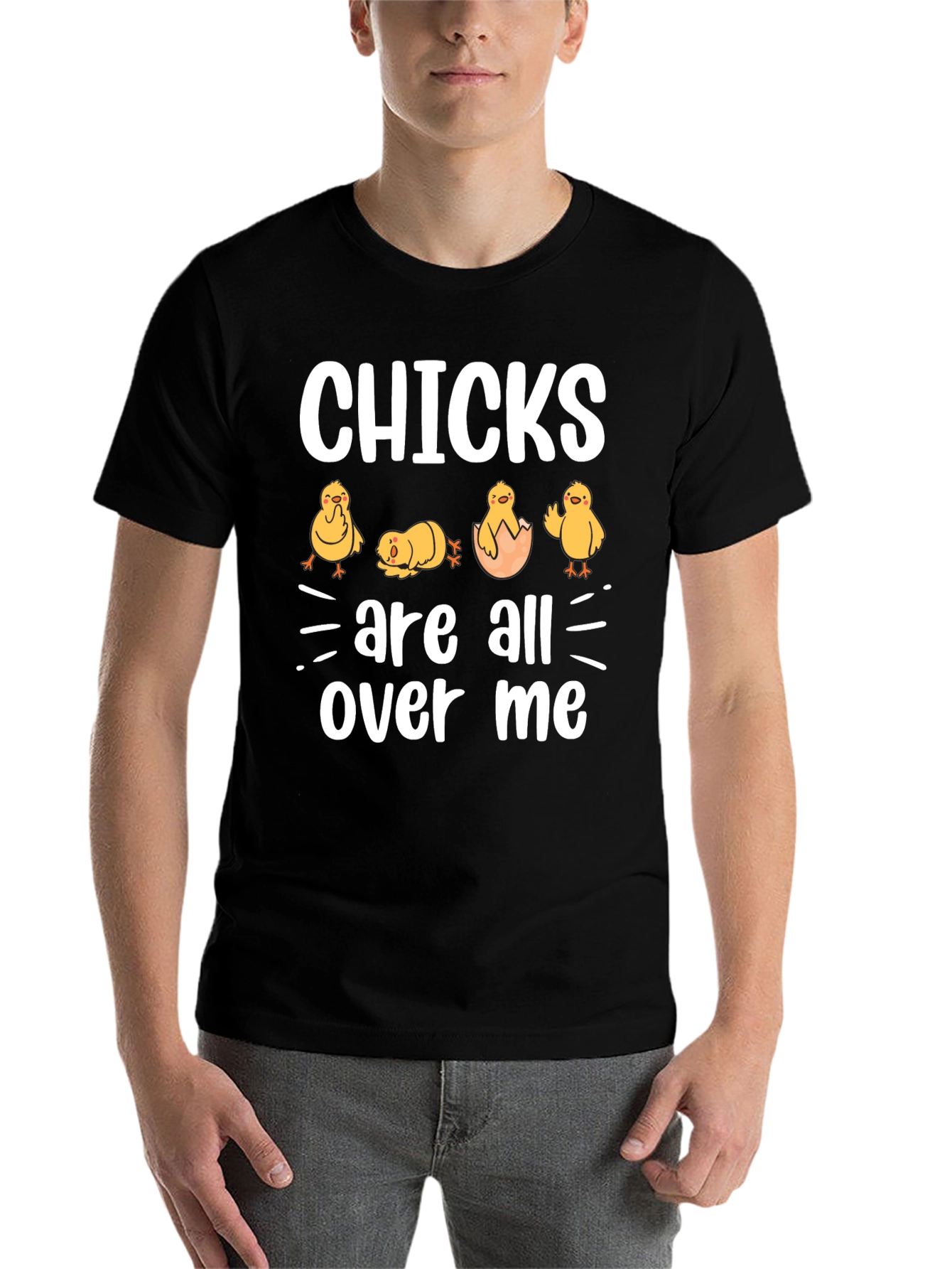 Black Chicks Are All Over Me Graphic T-Shirt view 7