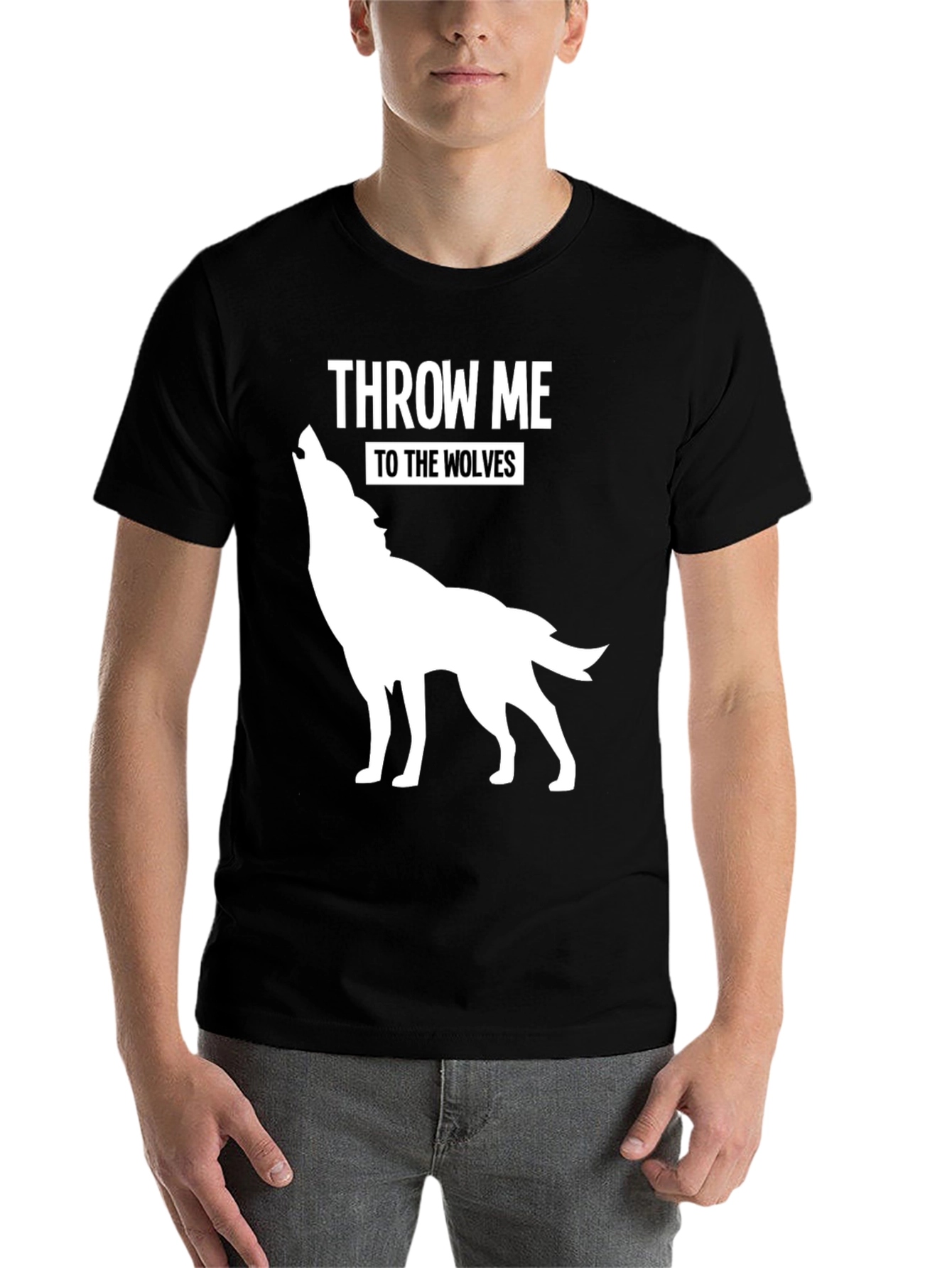 Black Throw Me To The Wolves T-Shirt view 7