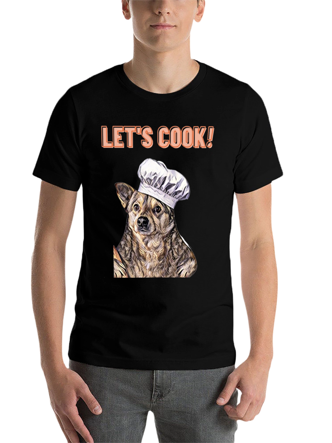Black Dog Chef T-Shirt - Let's Cook! view 7