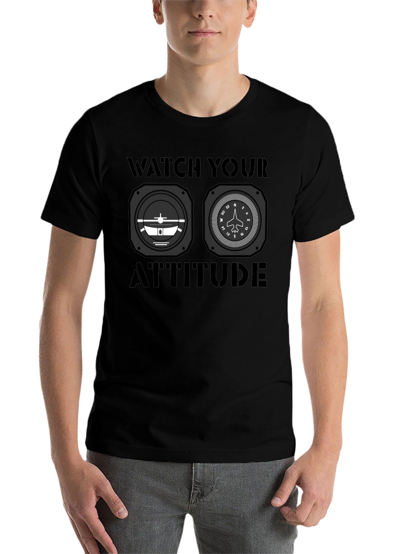 Watch Your Attitude Aviation T-Shirt - 7