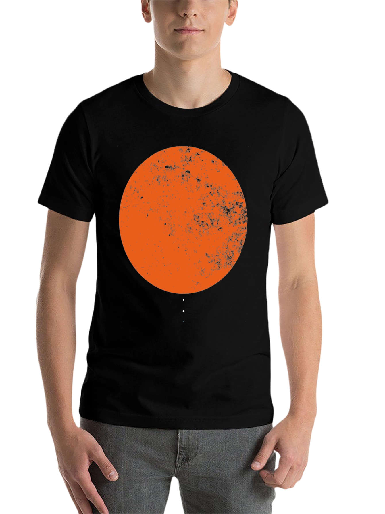 Black Retro Circle Graphic Tee - Stylish Comfort view 7