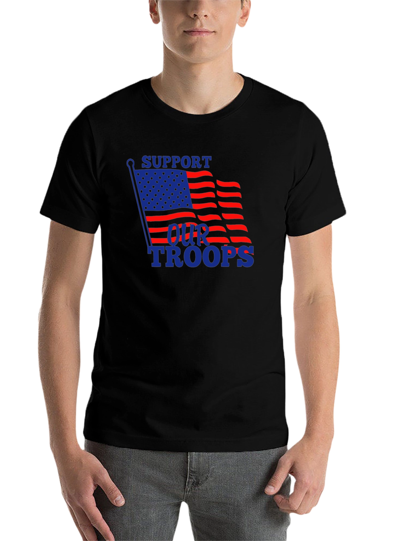Support Our Troops Patriotic T-Shirt - 7