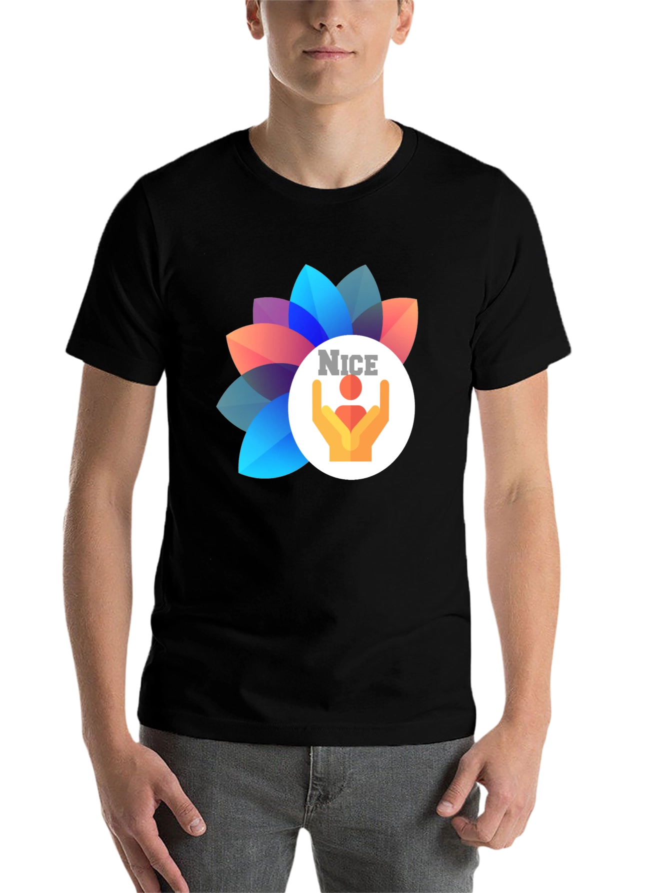 Black Nice Graphic T-Shirt - Modern Stylish Tee view 7