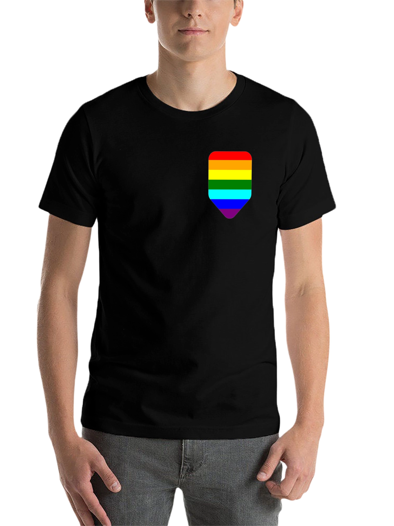 Black Pride Pocket Tee - Black Cotton Blend view 7