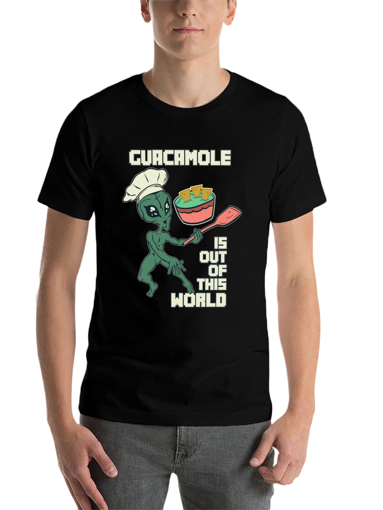 Guacamole Alien Chef Graphic T-Shirt - 7