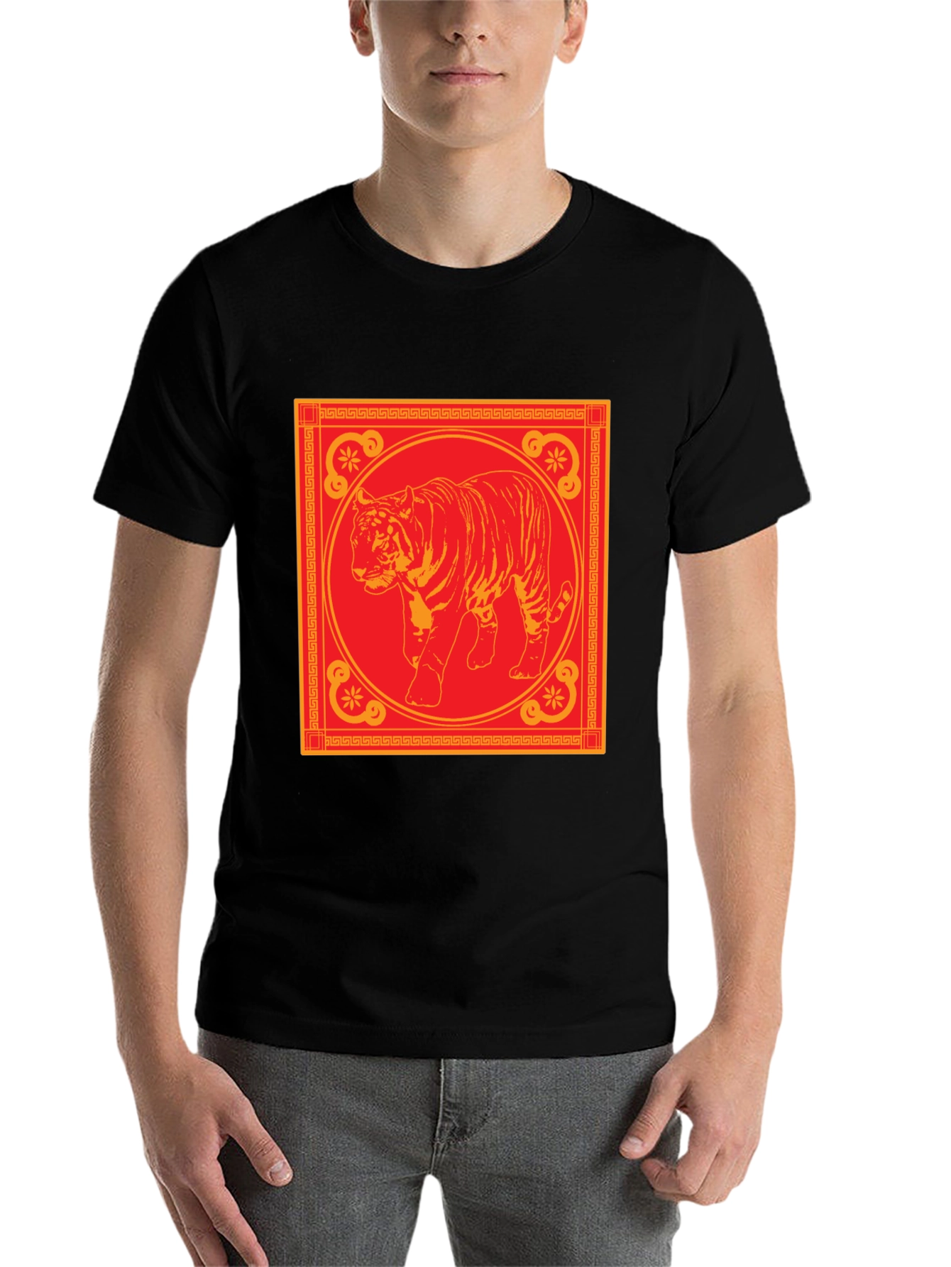 Black Year of the Tiger Graphic Tee view 7
