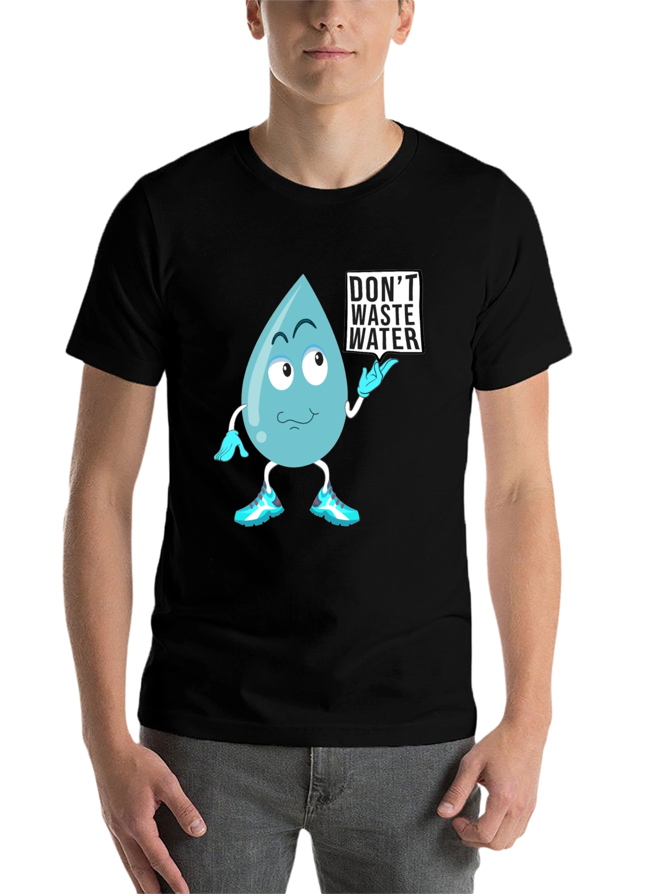 Black Don't Waste Water Graphic Tee view 7