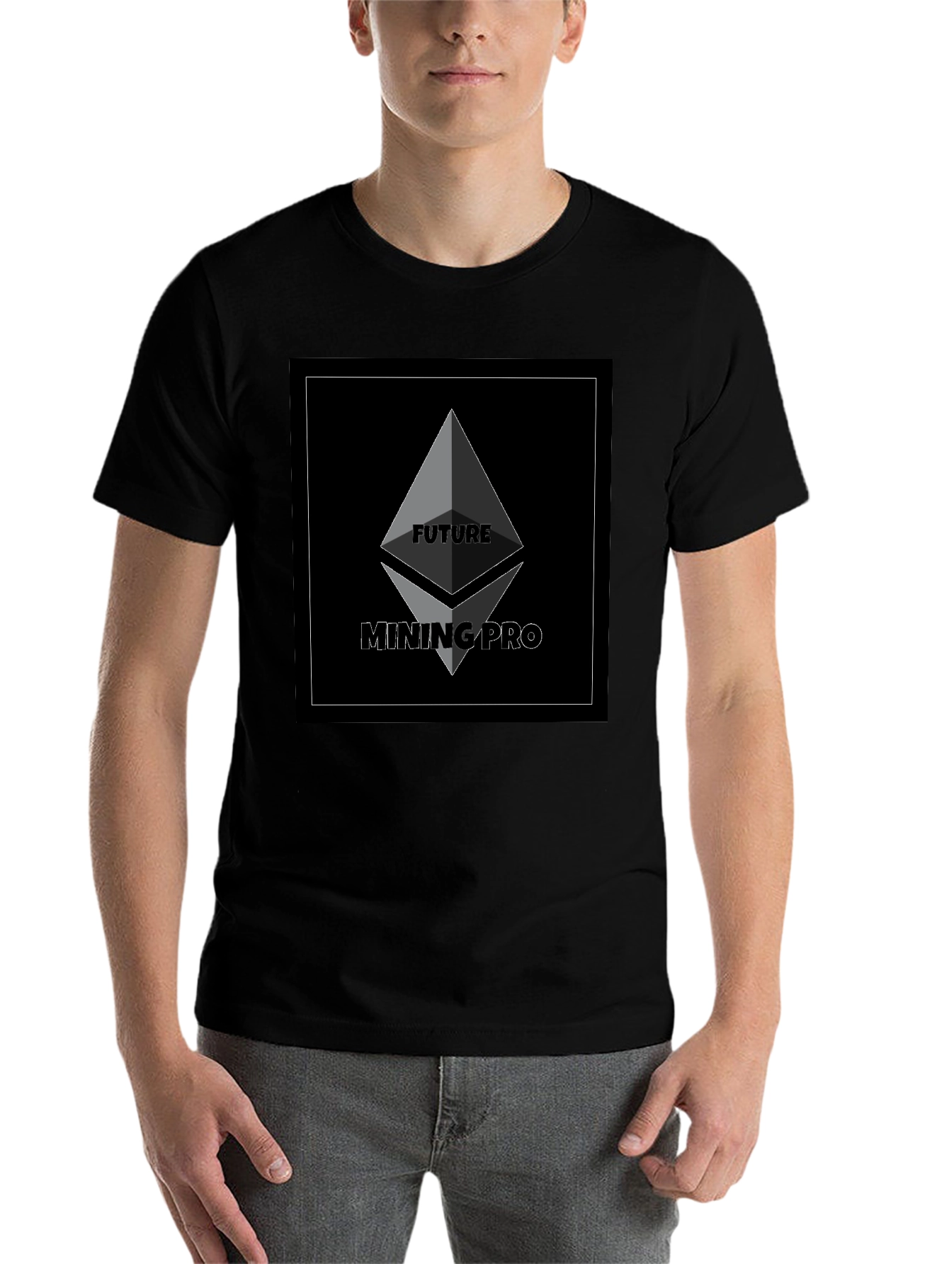 Black Future Mining Pro Black T-Shirt view 7