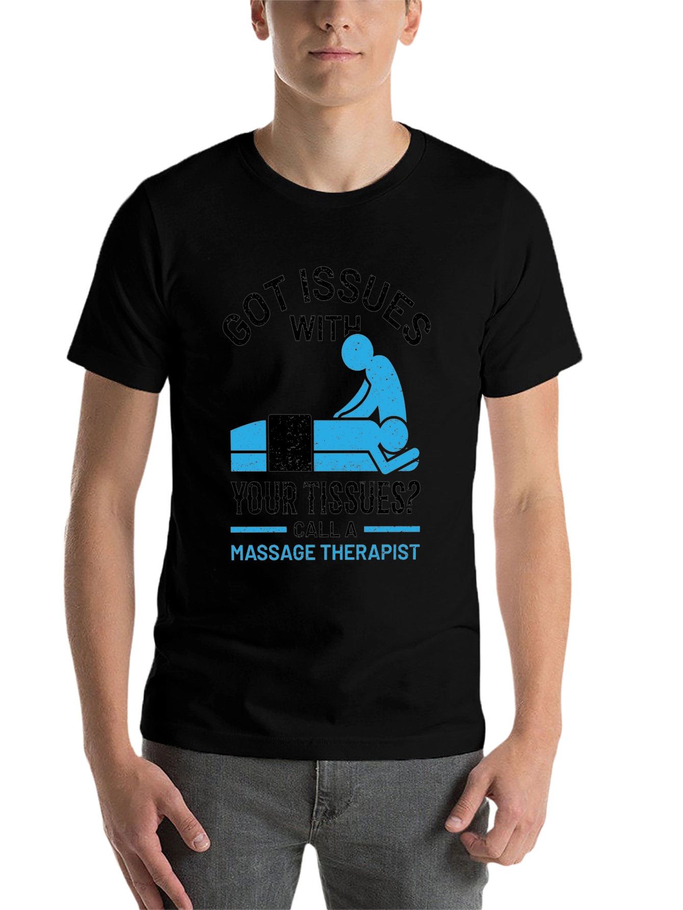Black Got Issues? Massage Therapist Graphic T-Shirt view 7