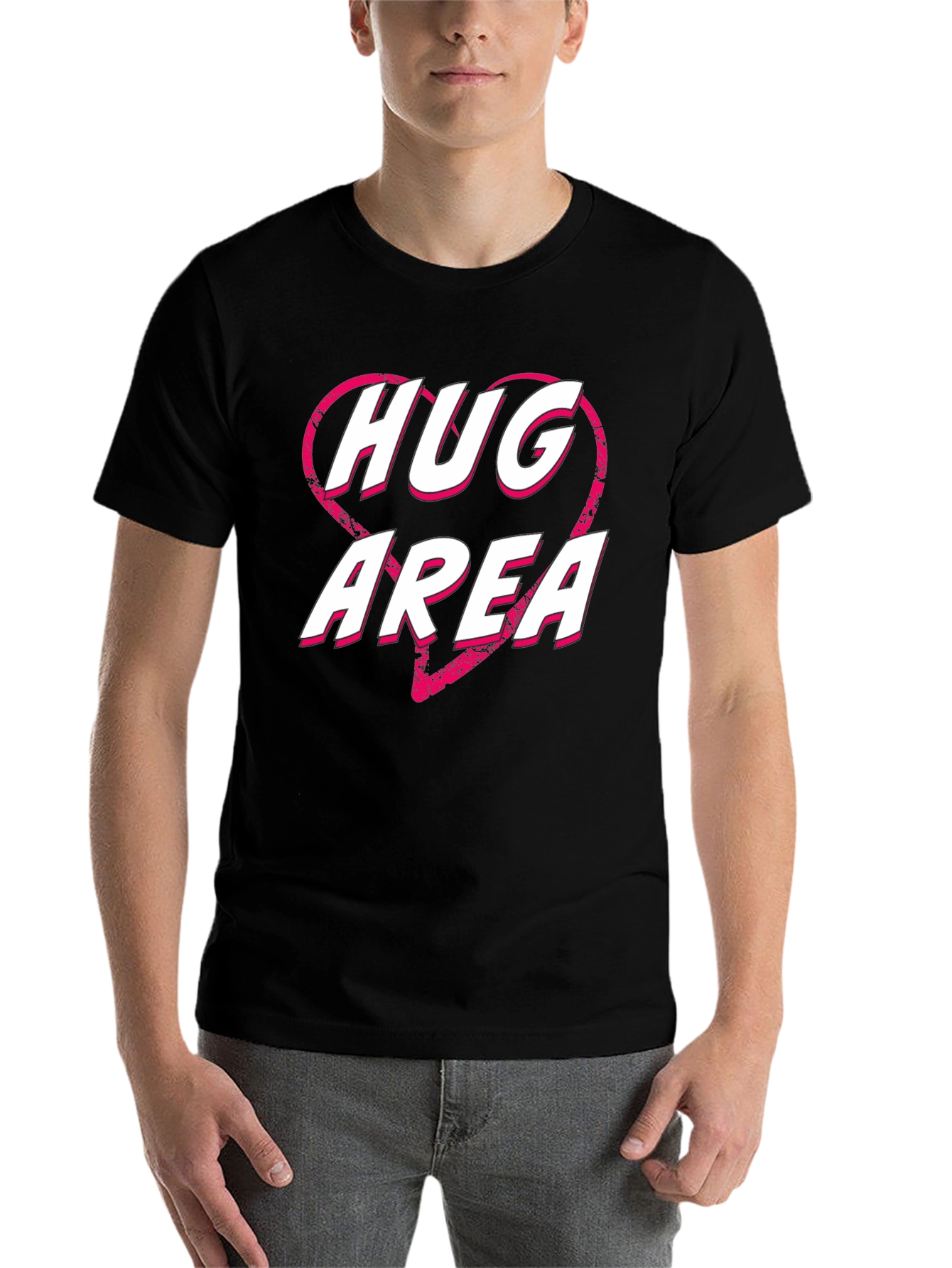 Black Hug Area Graphic Tee view 7