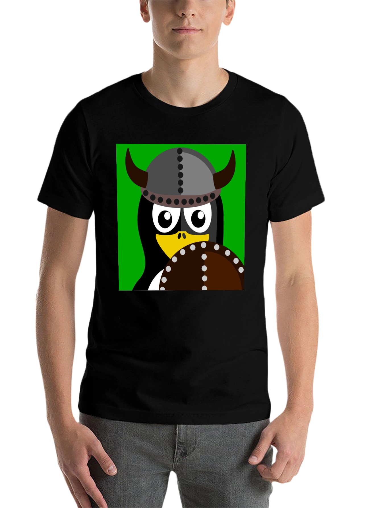 Black Viking Penguin Graphic T-Shirt - Black view 7