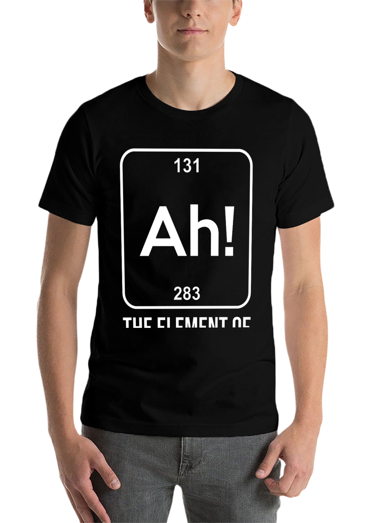 Black Ah! The Element of Fun T-Shirt view 7