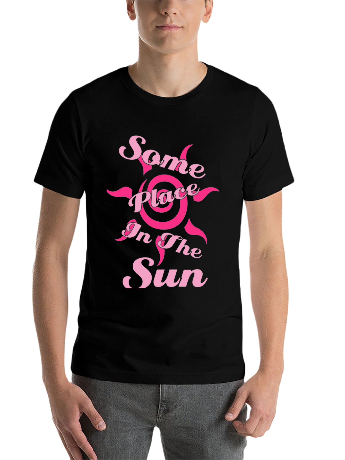 Black Some Place in the Sun Black Graphic Tee view 7