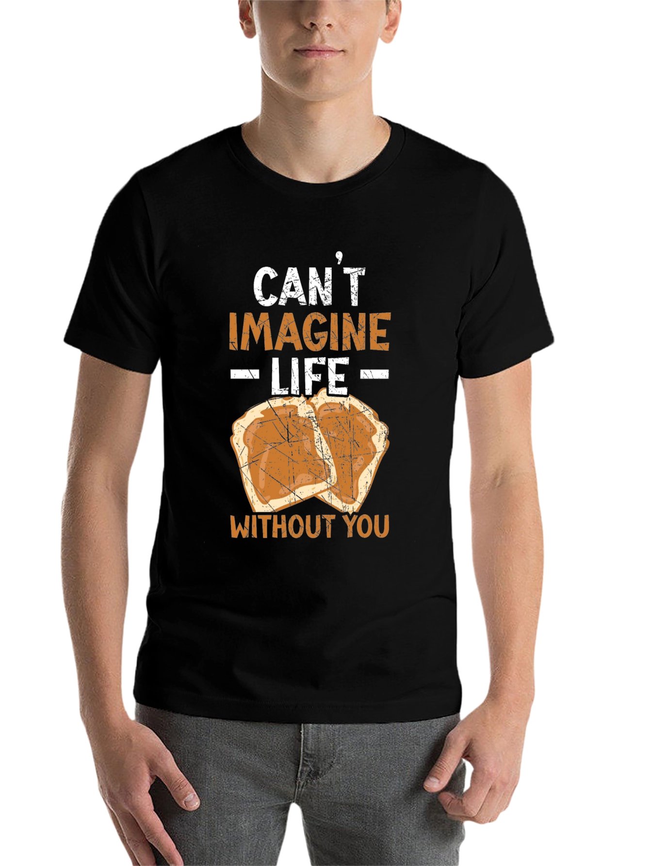 Black Peanut Butter & Jelly "Can't Imagine Life" Graphic Tee view 7