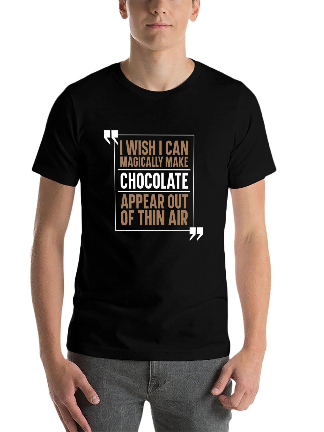 Black Chocolate Wish T-Shirt: Magically Delicious Style view 7