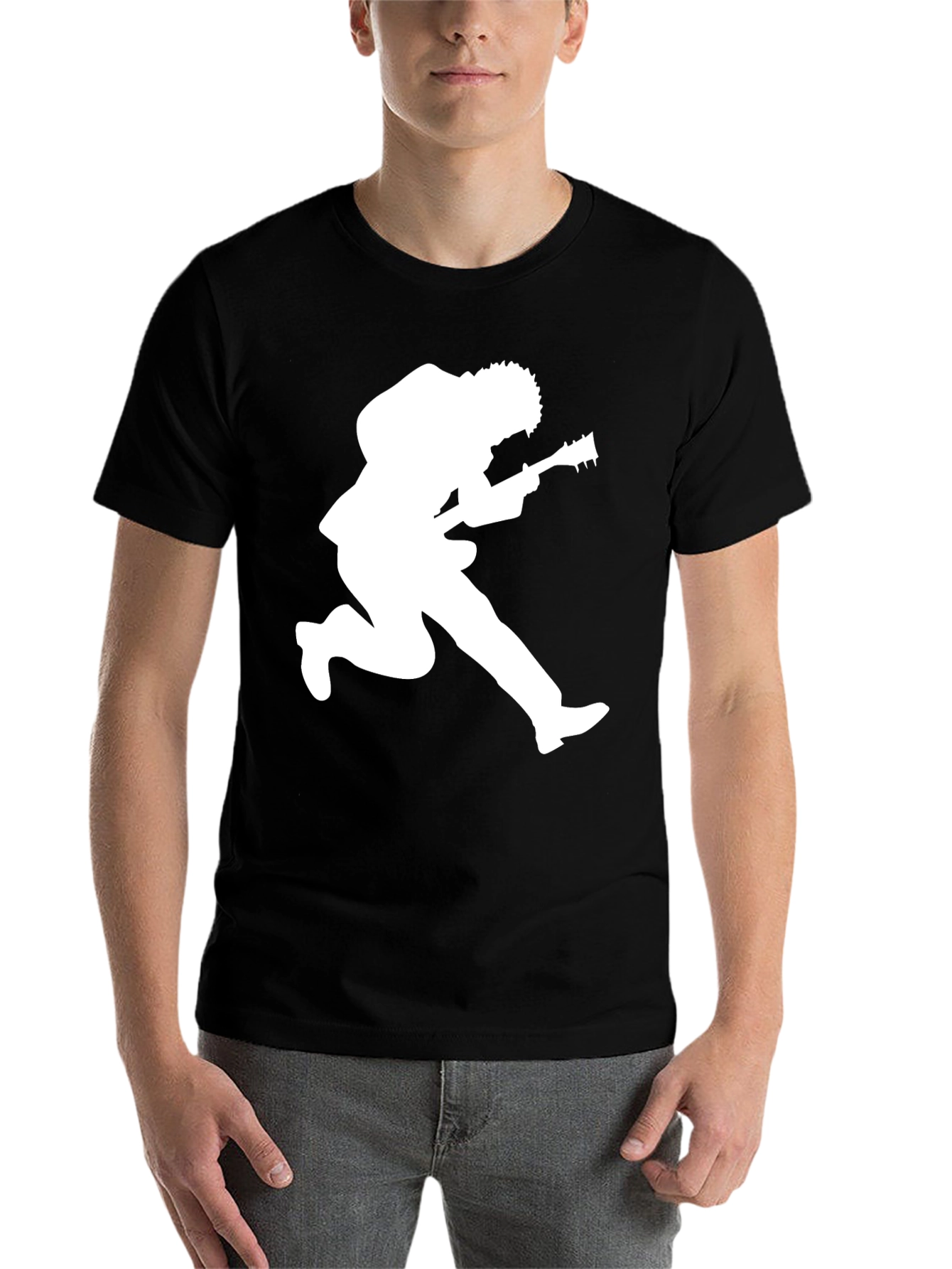 Black Guitar Legend Black Graphic Tee view 7
