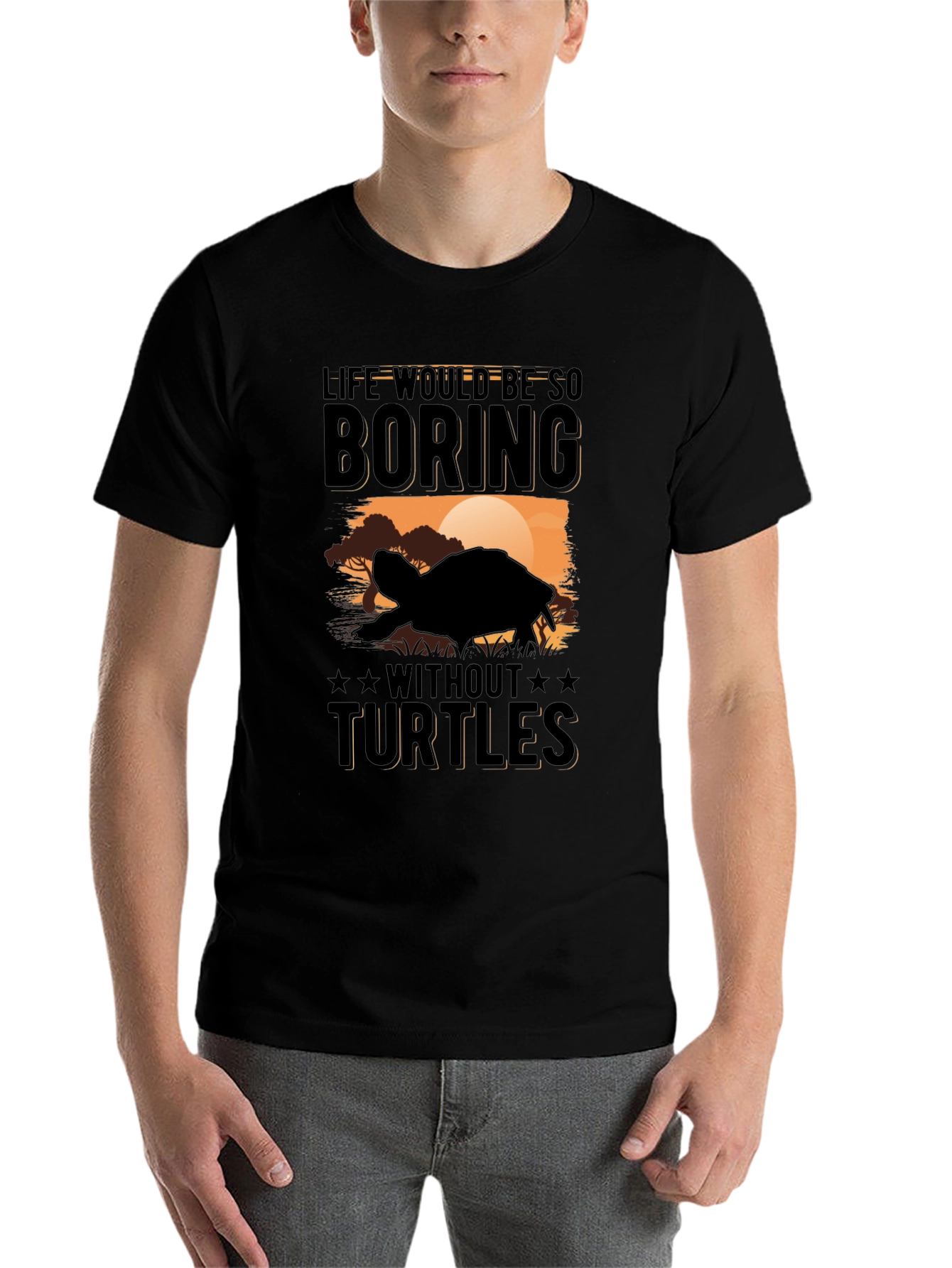 Black Turtle Graphic Tee - Life Would Be Boring! view 7