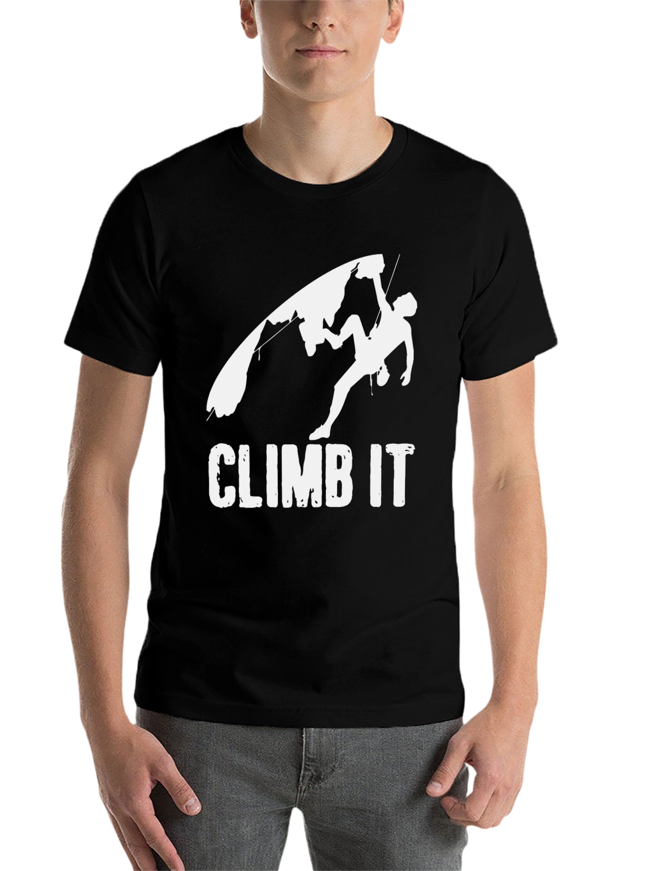 Black Climb It Graphic Tee - Adventure Awaits! view 7