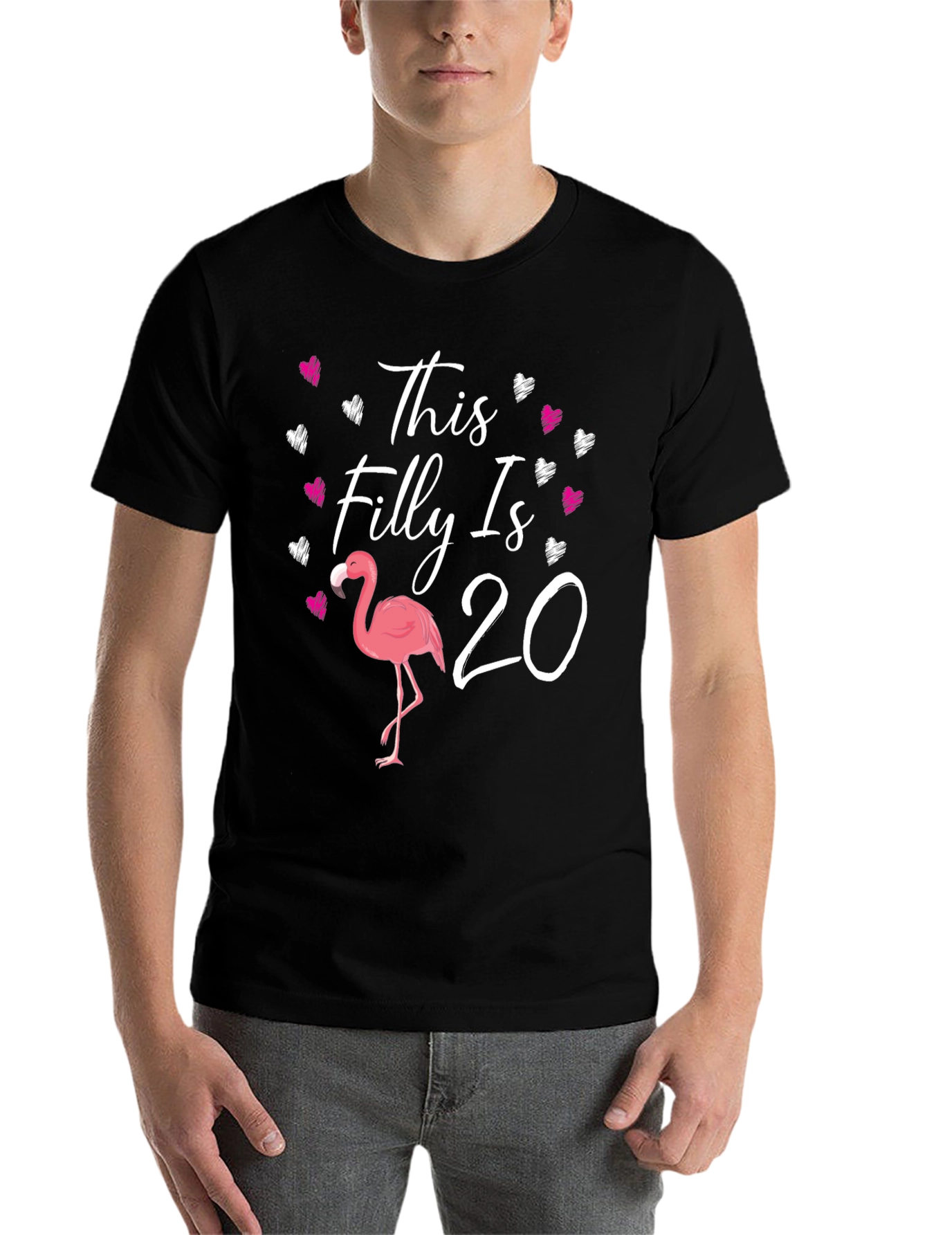 This Filly Is 20 T-Shirt Flamingo Bday - 7