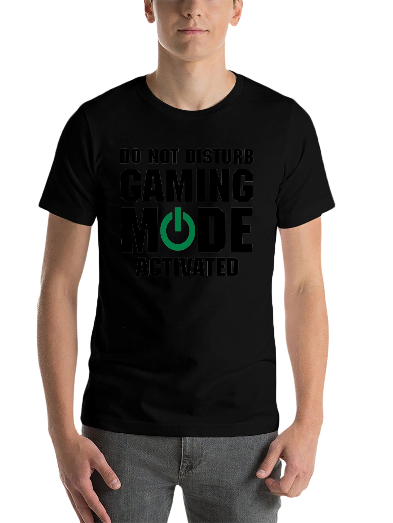 Black Gaming Mode Activated T-Shirt - Gamer Apparel view 7