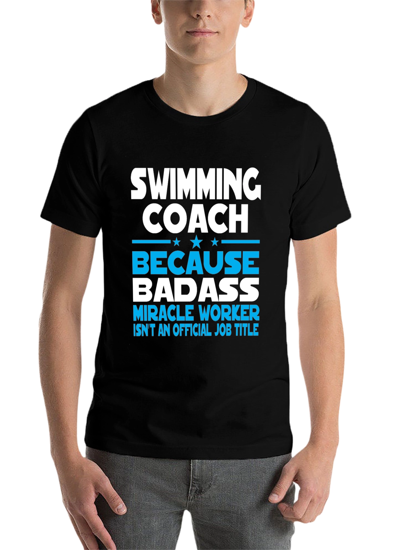 Swimming Coach Badass T-Shirt - 7