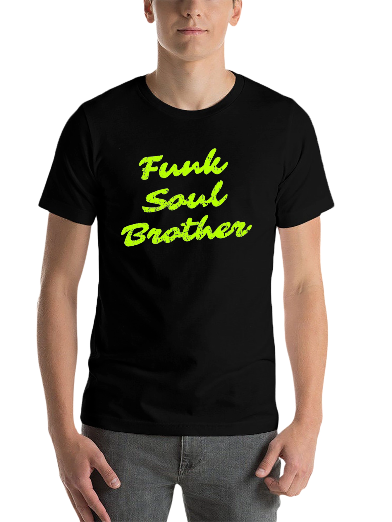 Black Funk Soul Brother Graphic Tee - Classic Black T-Shirt view 7